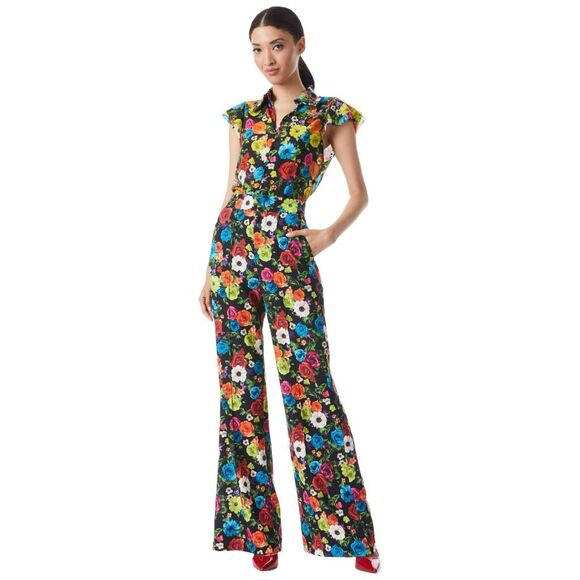 alice + olivia by Stacey Bendet Dylan High-Waisted Wide Leg Pant - Size 6